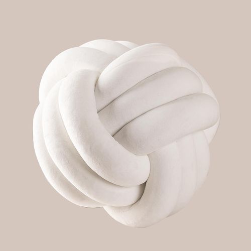 Coussin En Velours Oliver Kids Blanc