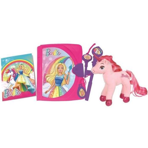 Journal Intime Electronique Barbieavec Peluche Licorne Lexibook