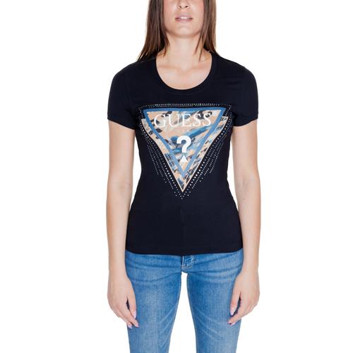 T-Shirt Femme Guess Ss Cn Leo Triangle W4yi15 J1314