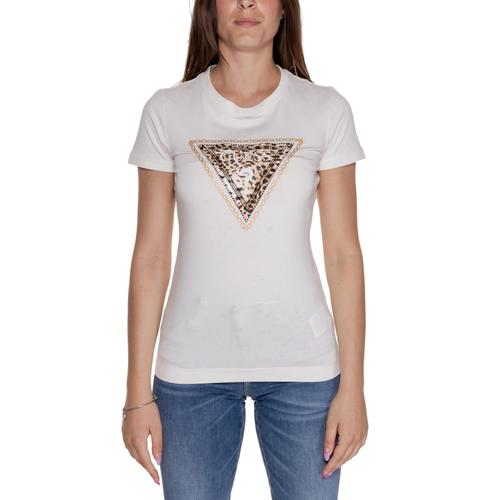 T-Shirt Femme Guess Ss Cn Triangle Leo W4yi40 J1314