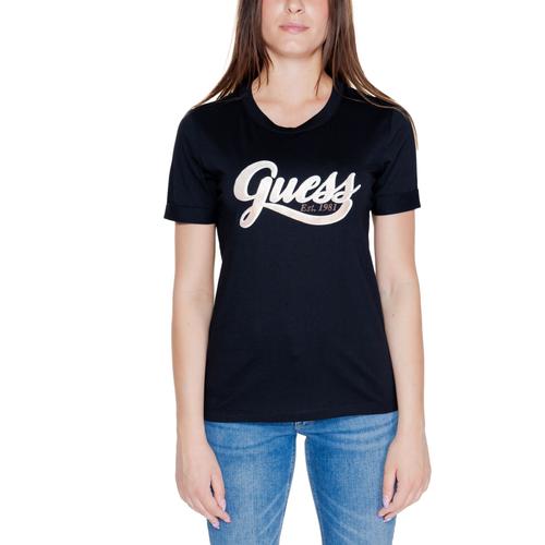 T-Shirt Femme Guess Ss Cn Glittery Logo W4yi09 Ja914