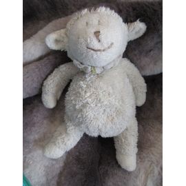 Peluche Doudou Brebis Mouton Souriant Dimpel 26 Cm