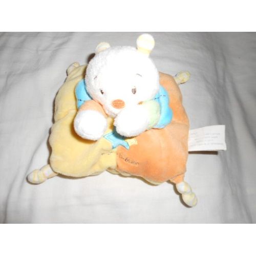 Doudou Coussin Papillon Abeille Jaune Orange Bleu Etoile Kimbaloo La Halle 4 Noeuds