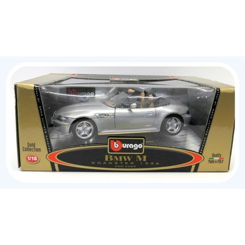 Bmw Roadster 1996 - Couleur Gris Métal - Burago Métal .. Made In Italie - 1/18-Burago