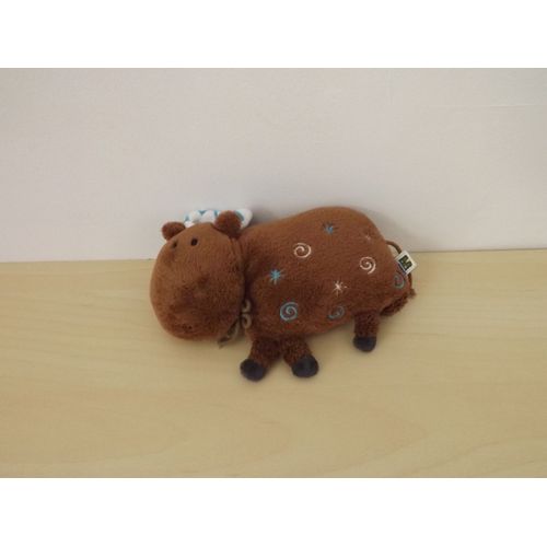 Doudou Hochet Vache Bison Marron Bleu Dpam Du Pareil Au Même
