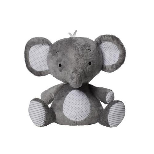 Doudou Musical Elephant Playgro Gris Blanc Petits Pois Jouet Boite A Musique Bebe Naissance Enfant Plush Comforter Soft Toys Music Ltd Aubert