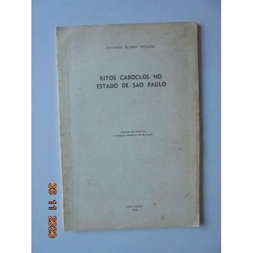 Ritos Caboclos No Estado De Sao Paulo