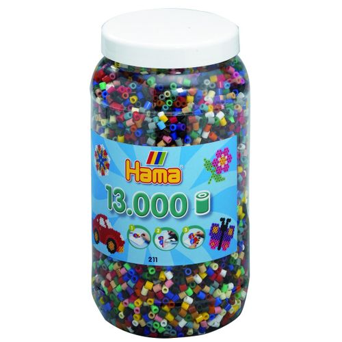 Hama Midi Pot 13000 Perles 22 Couleurs