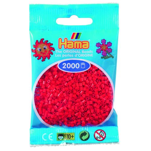 Hama Mini Sachet 2000 Perles Rouge