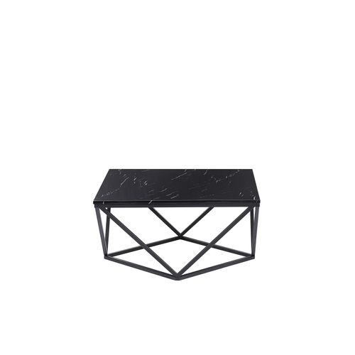 Table Basse Malibu Effet Marbre Noir