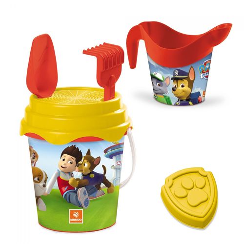 Beach Toys Seau Garni Ø 17 + Arrosoir Pat'patrouille
