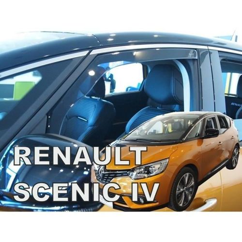 Déflecteurs D'air - J&j Automotive - Renault Scenic 4 - Fumé - Acrylique Renforcé - Installation Facile