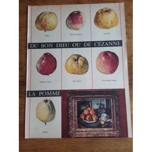 Publicité Années 1950/1960 Pommes Tableau Cézanne