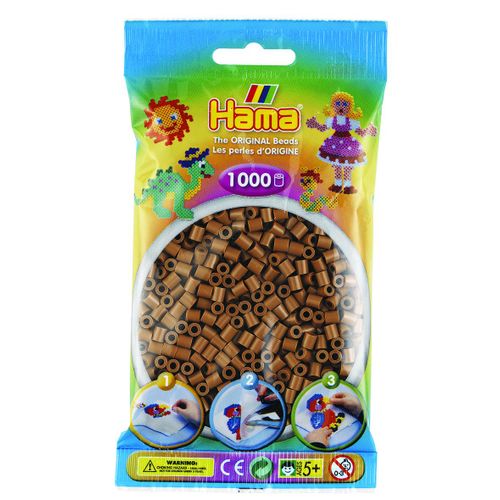 Hama Midi Sachet 1000 Perles Marron Glacé