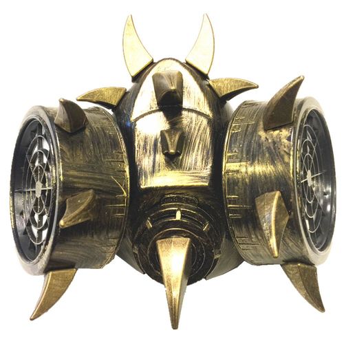 Envoie De France Masque Noir Bronze Usage Déguisement Cosplay Style Gothique Cyber Gaz Punk Steampunk Pics Pour Soirée Convention Adulte Adolescent Mixte Bonne Fixation Confortable Solide
