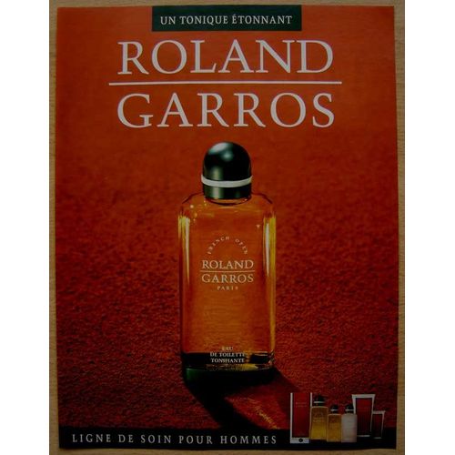 Publicité Papier - Eau De Toilette Roland Garros De 1992