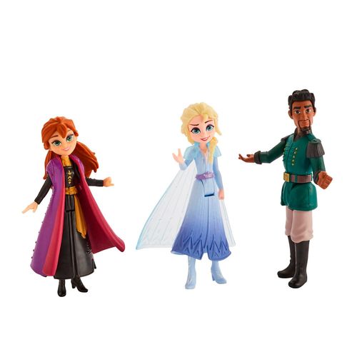 Frozen Disney La Reine Des Neiges 2 - Coffret De Mini-Poupees Figurines Elsa, Anna Et Matttias