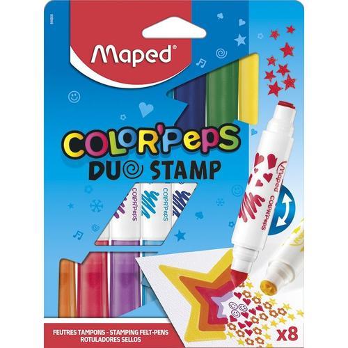 Color'peps Feutres Colorpeps Duo Stamp X8 Boite Carton