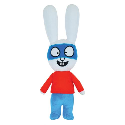 Peluche Lapin Simon 27 Cm2 Modeles Assortis: Avec Ou Sans Masquesur Carte