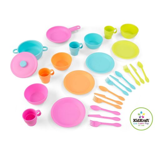 Ustensiles 27 Pièces Couleurs Vives Kidkraft