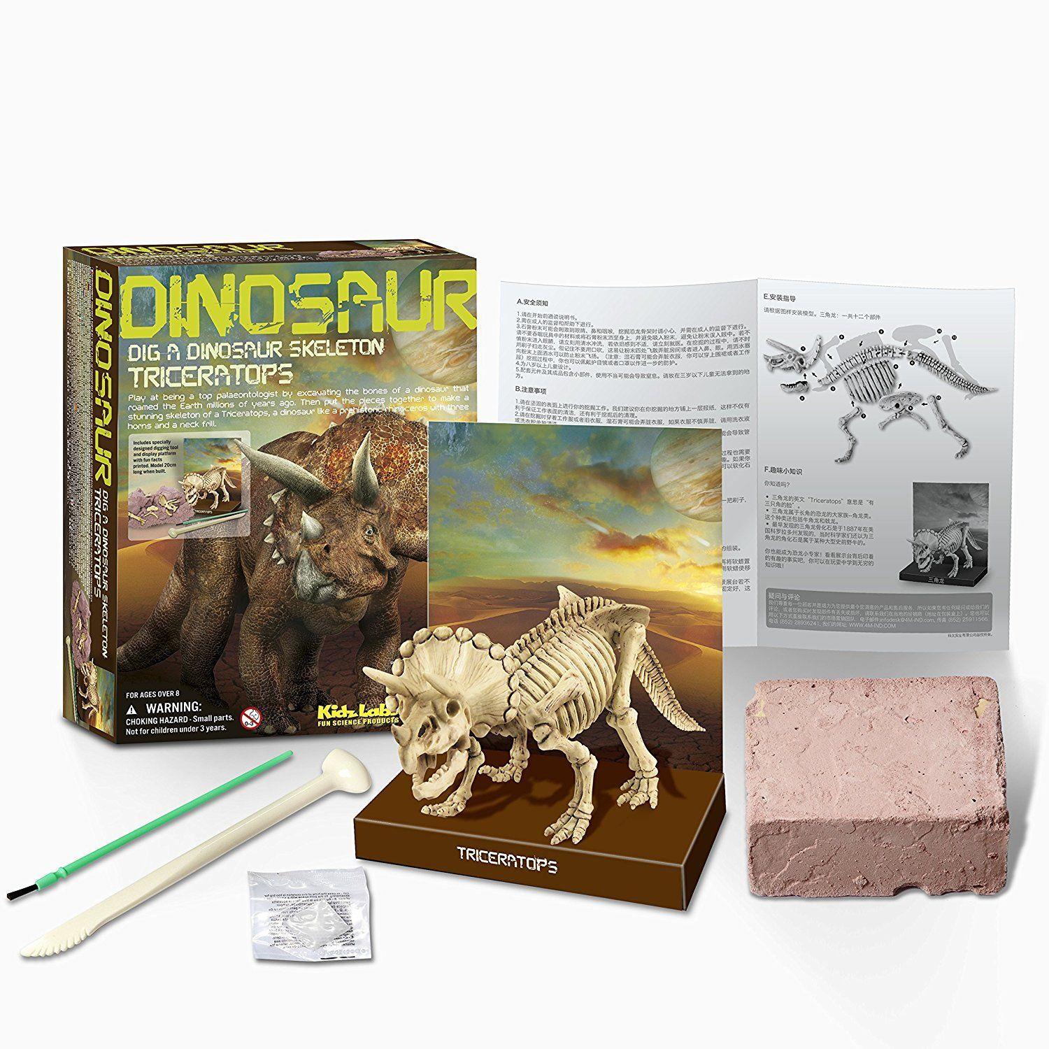 Kidz Labs - Déterre un Squelette de Dino-Triceratops
