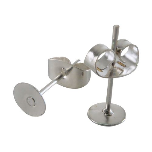 Dtm Sachet De 6 Attaches Boucles D'oreilles Argentées