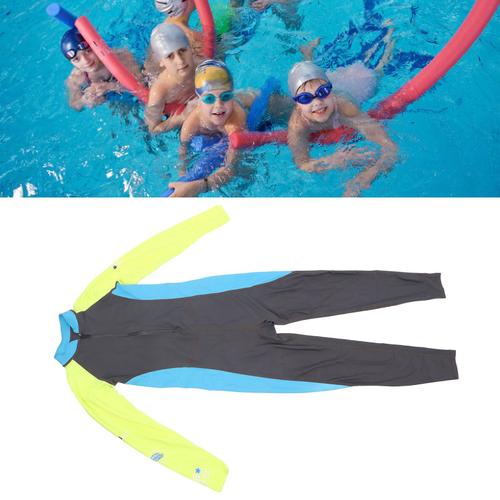 Maillot De Bain Pour Enfants Upf50 + Protection Solaire à Manches Longues à SéChage Rapide Combinaison De PlongéE Pour GarçOn