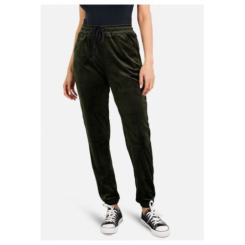 Pantalon Jogging En Velours Taille : Femme Noir L
