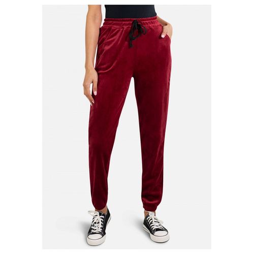 Pantalon Jogging En Velours Taille : Femme Noir L