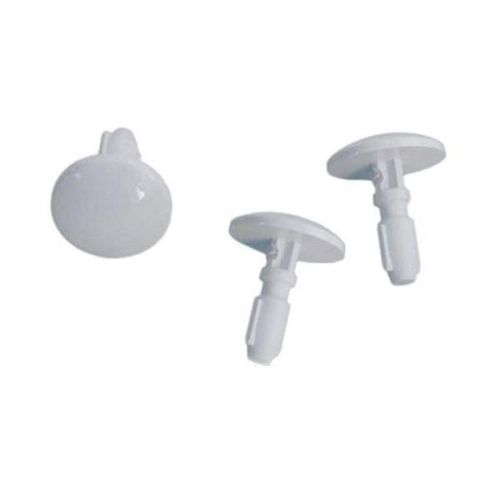 Lot de 3 boutons blancs (136461-22562) Four cuisinière (74X2994 BRANDT SAUTER FAGOR VEDETTE)
