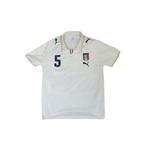 Maillot De Football Vintage Extérieur Équipe D'italie N°5 Cannavaro 2008-2009