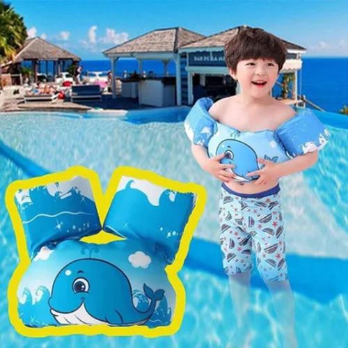 Gilet De Bain Pour Enfants, Sans Gonflage, Motif De Dessin Animé, Pliable, Epe, Veste Pour EntraîNement à La Natation, Baleine