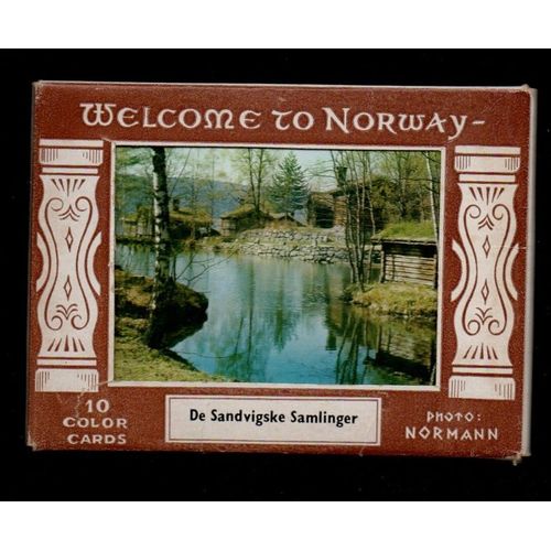 Welcome To Norway - 10 Color Cards -- "De Sandvigske Samlinger" -- Photo Normann -- Pochette Cartes Souvenir De Norvège - Années 50