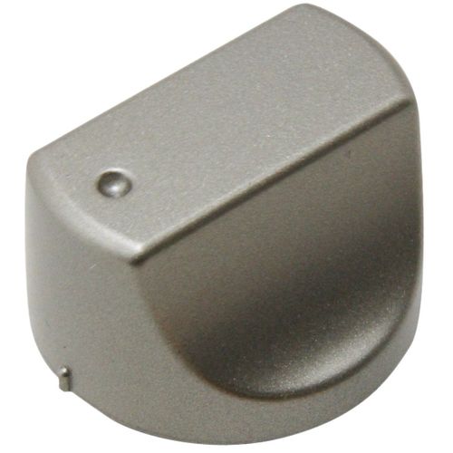 Bouton manette inox d'origine Four cuisinière (C00298879 KITCHENAID INDESIT WHIRLPOOL ARISTON HOTPOINT VEDETTE)