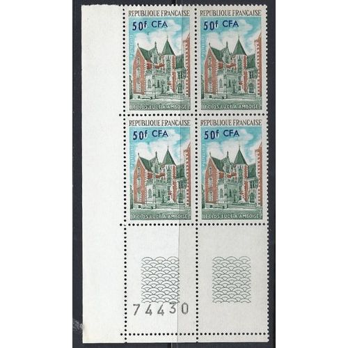 Timbre De La Réunion. Yvert N° 416. Le Clos-Lucé À Amboise. Bloc De 4. Neuf** (Mnh)