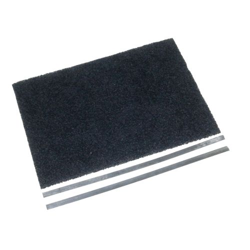 Filtre charbon (30,5x22,5cm + 2 tringles de fixation (à l'unité) (61624-3846) Hotte (74X5226 BRANDT SAUTER)