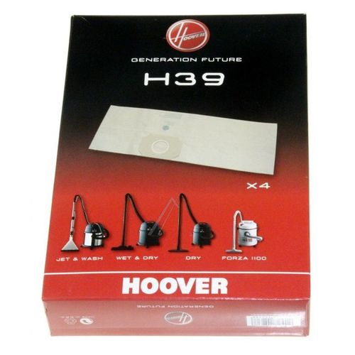 Boite de 4 sacs H39 DRY JET & WASH WET & DRY (36116-38505) Aspirateur (09189051 HOOVER)
