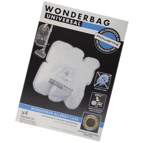 Boite de 4 sacs microfibres universels (52358-51662) Aspirateur (WB484720 ROWENTA MOULINEX TEFAL CALOR)