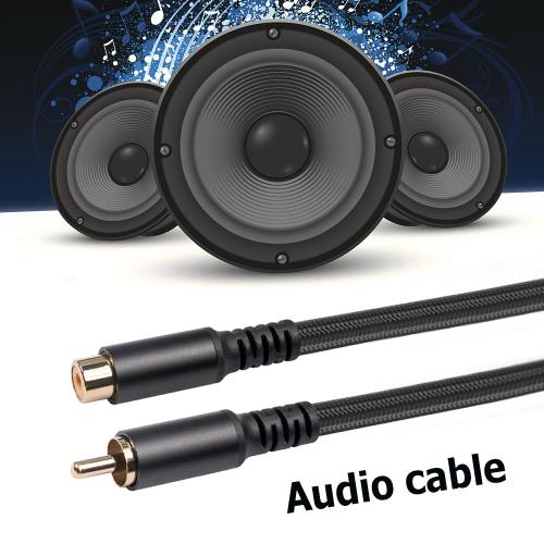 Cordon adaptateur RCA mâle-femelle 1.8/3/6m, pour connecter la Console de jeu, Subwoofer, haut-parleur RCA mâle-femelle, câble d'extension