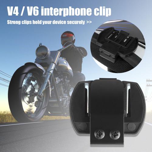 Clip Pour Casque De Moto, Clip Pour Casque, Microphone, Interphone Bluetooth Pour V4/V6, Accessoires De Support