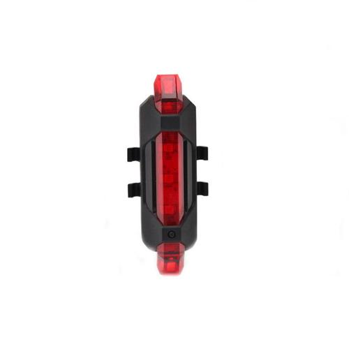 Portable Usb Rechargeable Vélo A Mené Le Feu Arrière De Vélo Rechargeable Usb D'avertissement De Sécurité Lampe De Poche Lampe De Poche Lumière De Vélo Accessoires