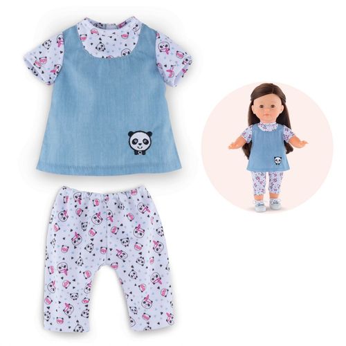 Blouse & Legging Panda Party Pour Poupée Ma Corolle