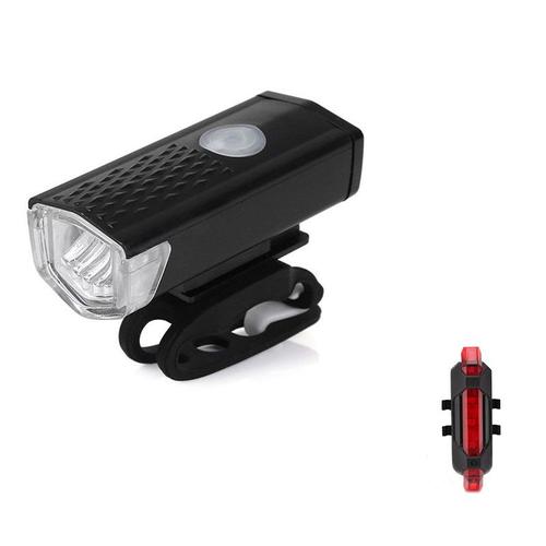 Ensemble De Lumières De Vélo Vtt, Usb, Lumière De Nuit, Vélo De Route, Phare Avant Et Arrière, Lampe Torche, Accessoires De Cyclisme