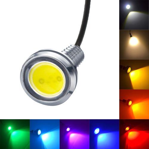 Ampoule Led Eagle Eye Argentée Pour Voiture, Clignotant Diurne, Feux De Freinage Et De Recul, Antibrouillard, Feu De Stationnement, Étanche, Drl, 12v, 23mm, 1pc