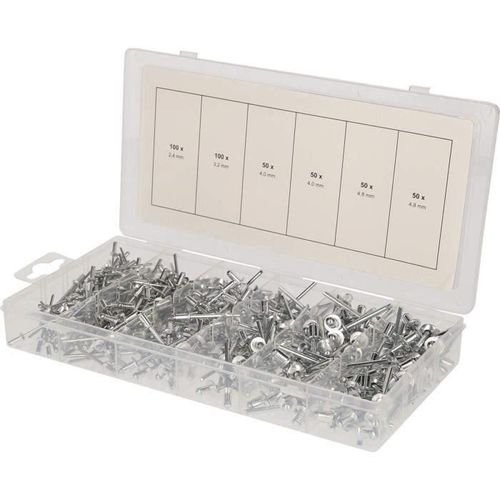 BRILLIANT Assortiment de rivets acier. 400 pieces