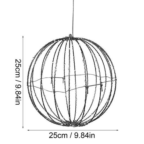 Sphère Lumineuse De Noël, Affichage Lumineux Multicolore, Ornements De Jardin, Pendentif, Boule De Vacances, Décorations De Fête De Noël