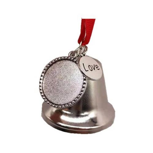 Pendentif Pour Arbre De Noël, Impression Par Sublimation, Transfert De Chaleur, Cloche D'Amour, Décoration De Voiture, Figurines Miniatures, Carillons Éoliens