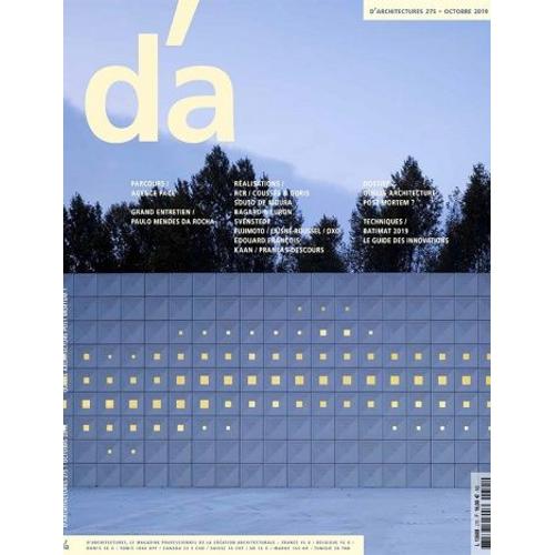 D'architectures N° 275 - Quelle Architecture Post Mortem - Octobre 2019