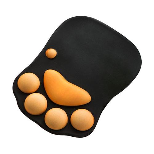 Tapis de souris patte de chat mignon, antidérapant, en Silicone, Support de repose-poignet pour ordinateur PC, 2021