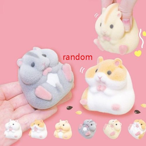 Jouets En Peluche Gashapon, Kawaii, Hamster Doux Et Laiteux, Poupées En Peluche, Anti-Stress À Presser